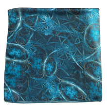Load image into Gallery viewer, Blue Collide Satin Headwrap
