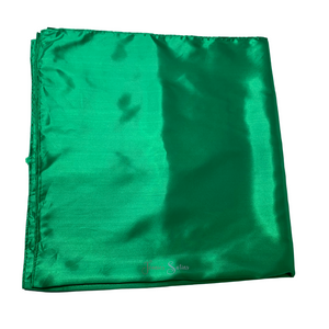 Emerald Satin Headwrap