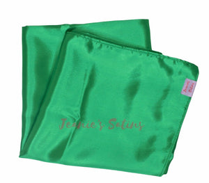 Emerald Satin Headwrap