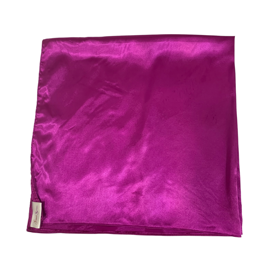 Magenta Satin Headwrap